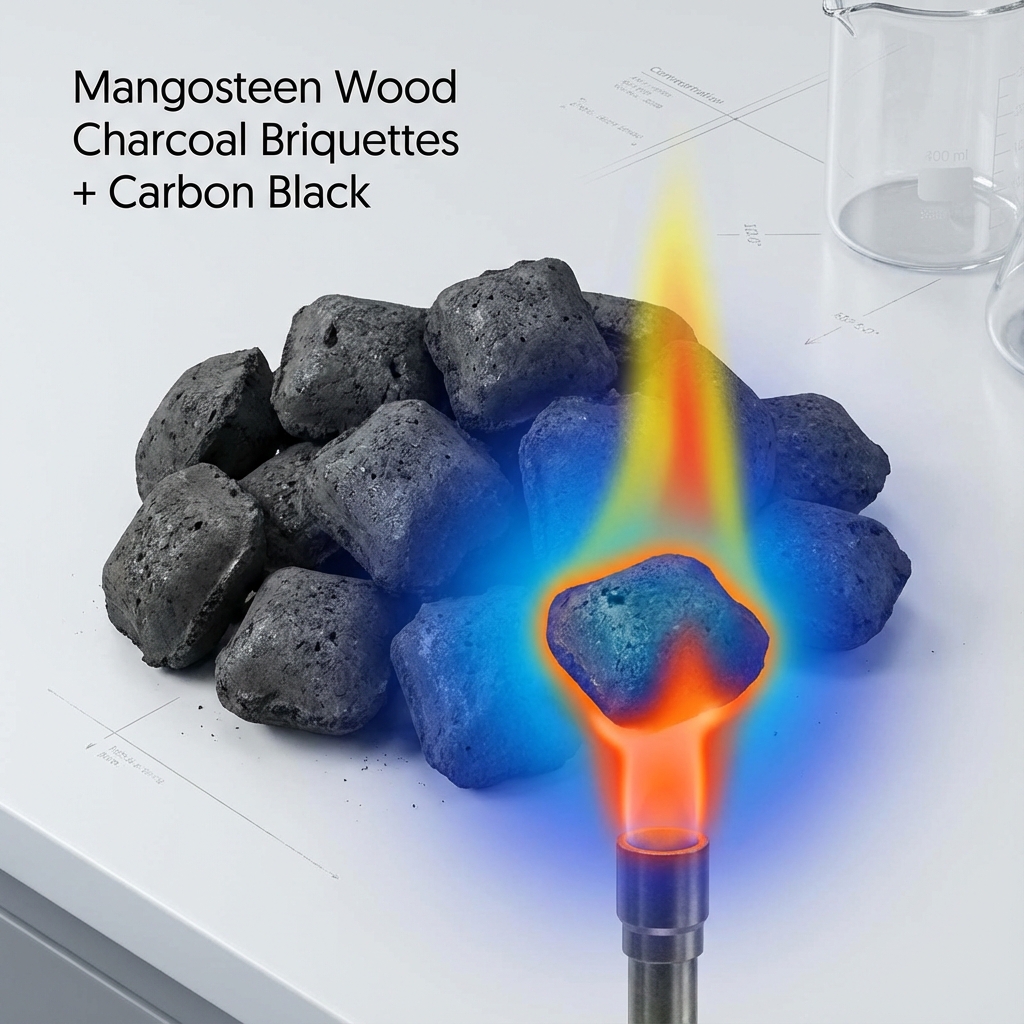 การศึกษาสมบัติทางความร้อนของถ่านไม้มังคุดอัดแท่งผสมคาร์บอนแบล็ค (A Study on Thermal Properties of Mangosteen Wood Briquette mixed with Carbon Black)